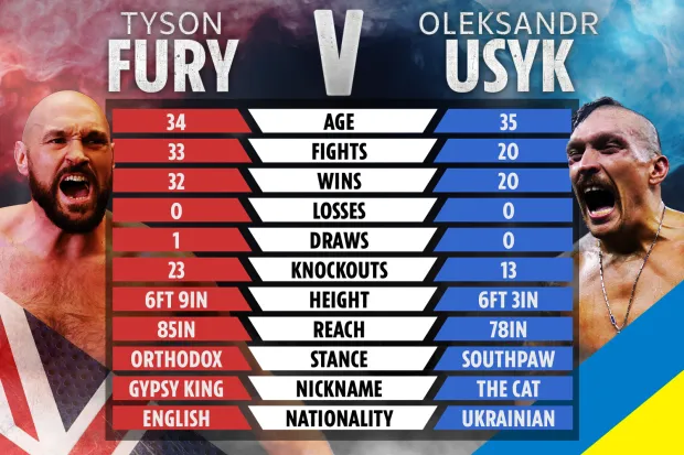 Tyson Fury vs Usyk